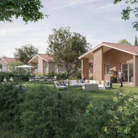 Villa plain-pied vue jardin